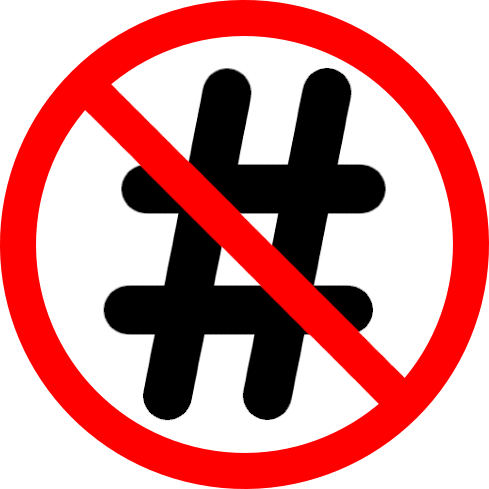 :no_hashtags: